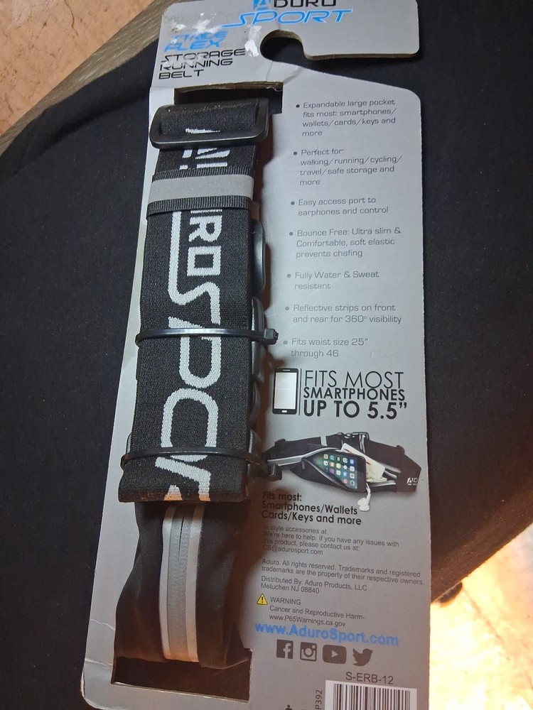 Aduro Sport Stride Flex Storage Running Belt