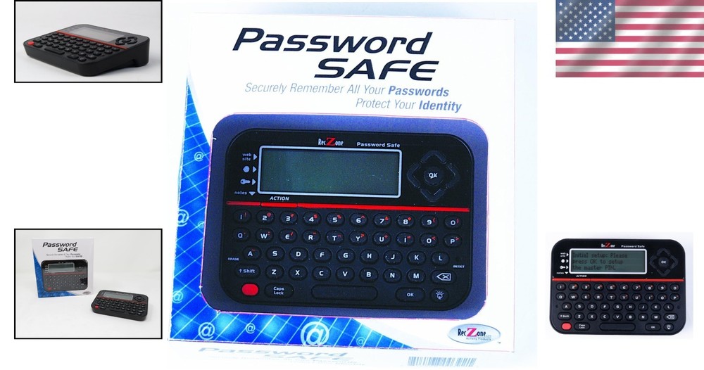 User-Friendly Touchscreen Password Safe - 400 Password Capacity, Includes Keypad