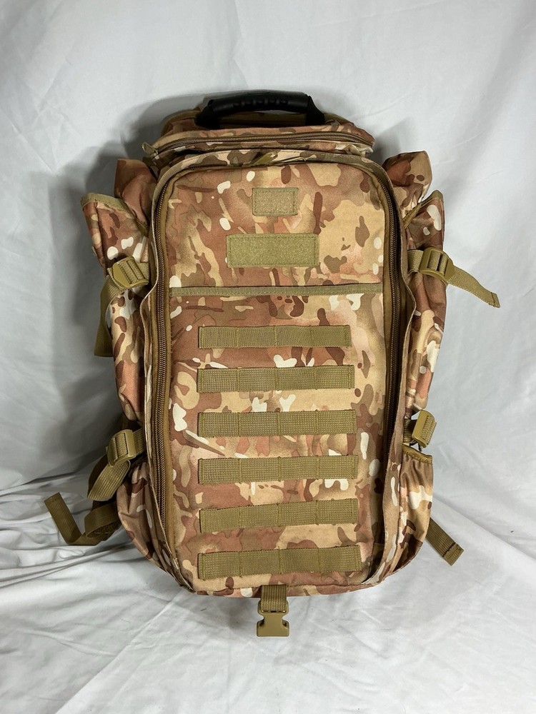 XL Camo Tactical Backpack With Rifle Storage Pouch