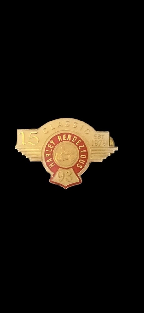 Harley Davidson Rendezvous Classic 1993 Biker Event Collectable Pin