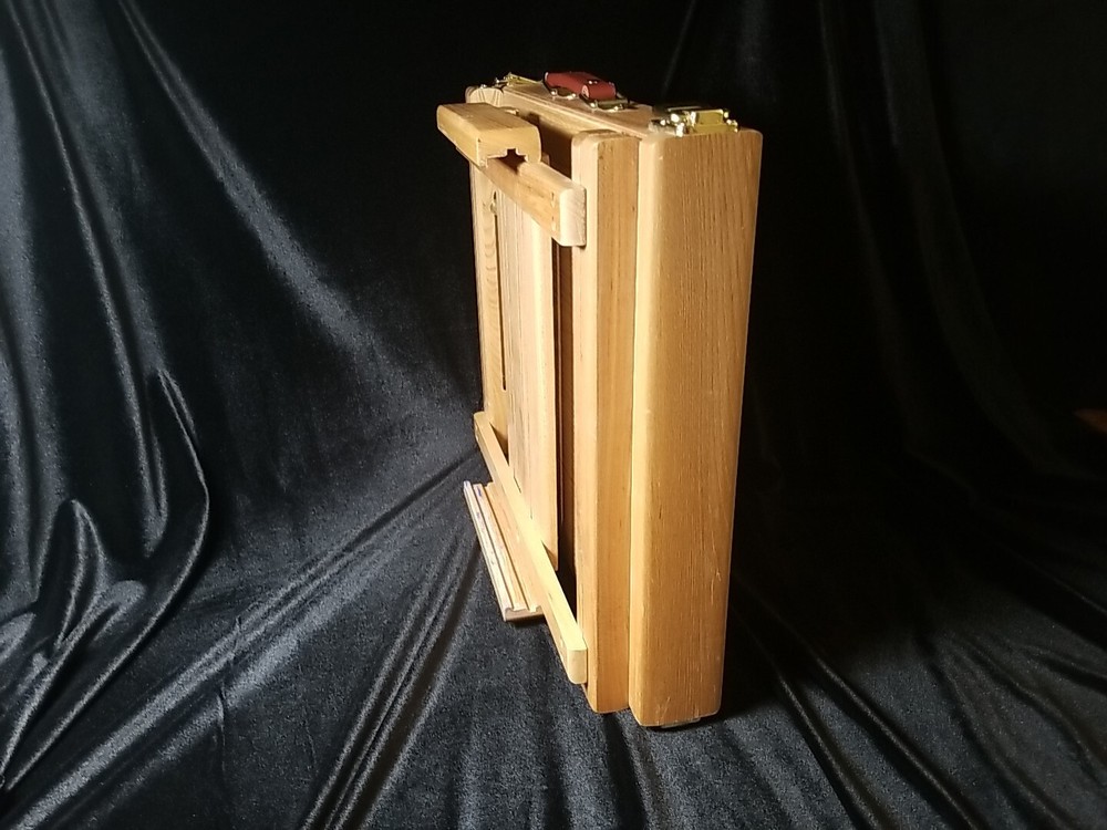 Beech Wood Folding Paint Sketch Box Table Easel with Drawer