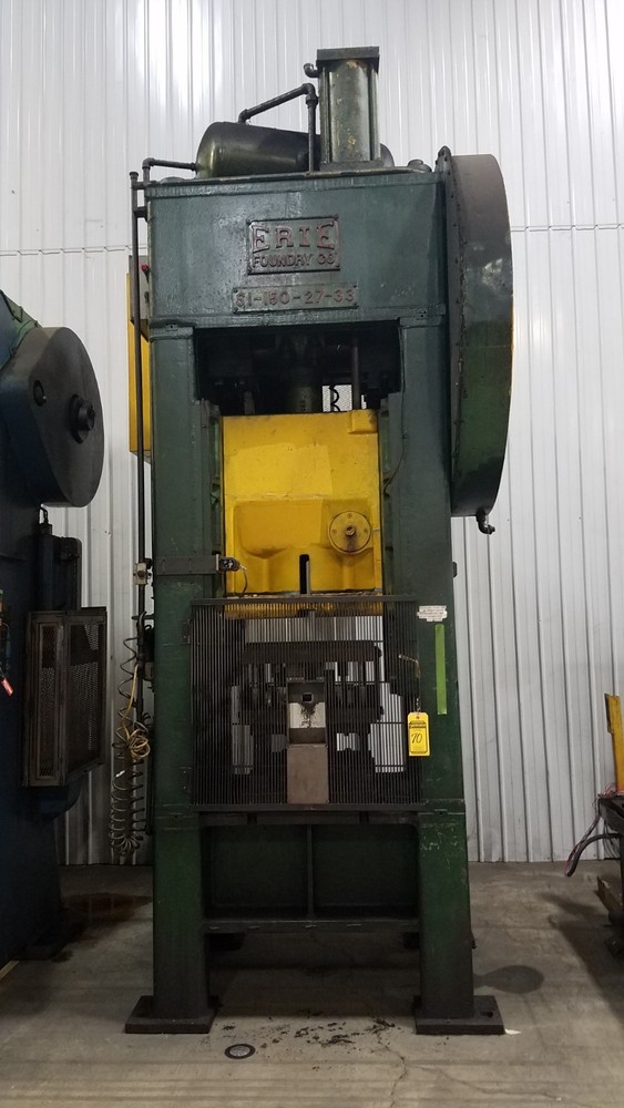 150 TON ERIE MODEL S1-150-27-33 SSSC PRESS: YODER #71164