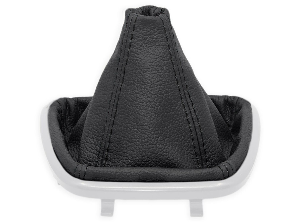 FOR FORD TRANSIT CONNECT 13-20 GEAR SHIFT BOOT GAITER LEATHER STITCHING BLACK