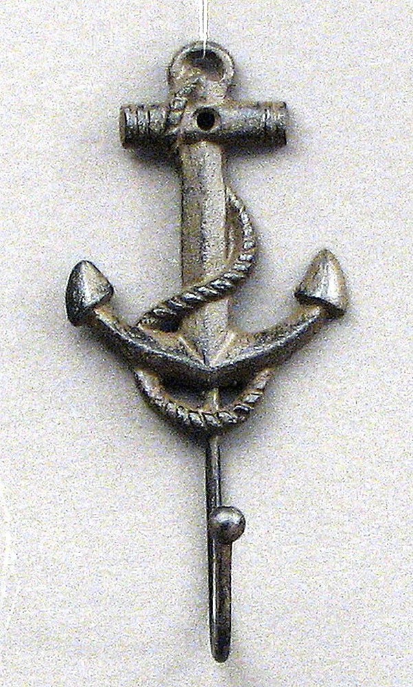 Cast Iron Anchor Hook Set of 2