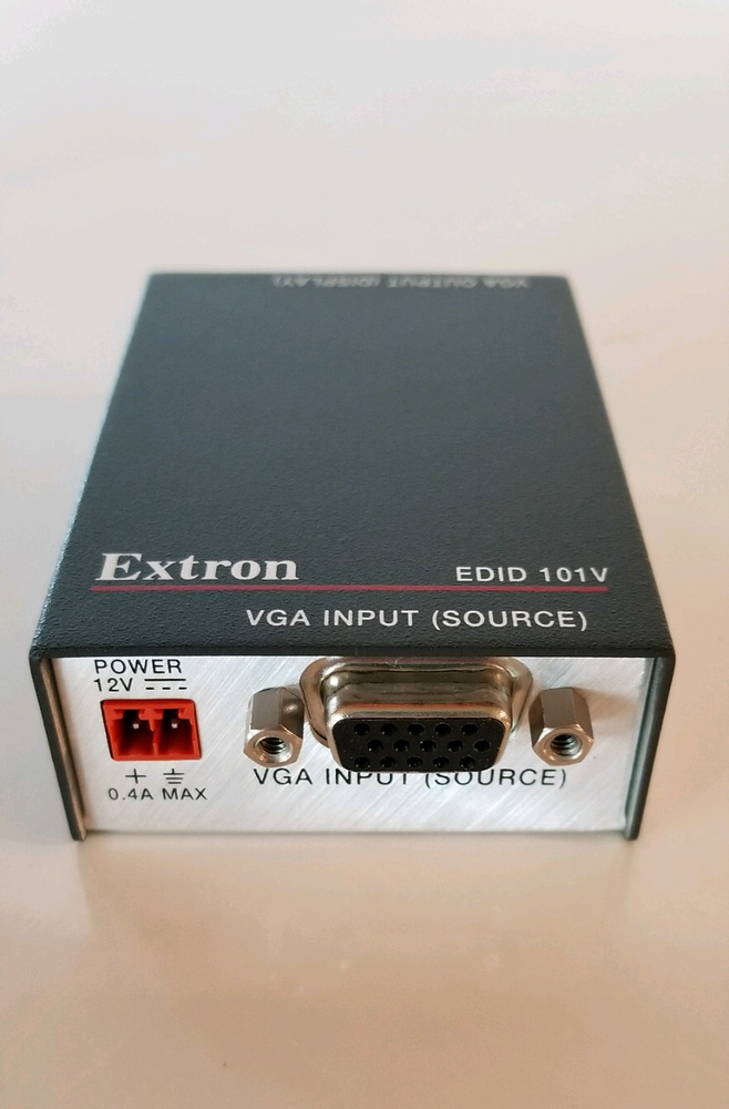 Extron Electronics – EDID Emulator 101V #60-991-01 VGA Input Output