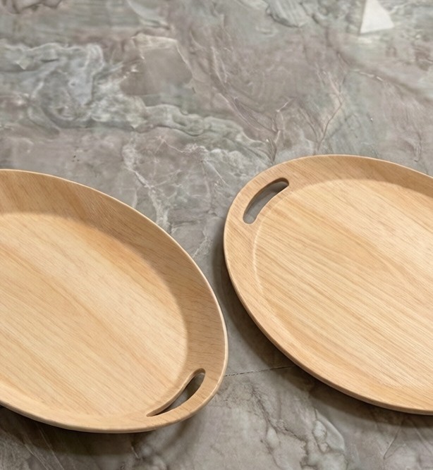 19" Melamine Serving Tray with Handle