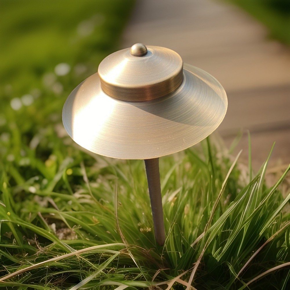 LED Low Voltage Solid Brass Path Light - Architectural Landscape Lighting