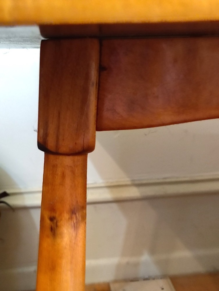 SALE--MCM SOLID Birdseye maple coffee table/ side table