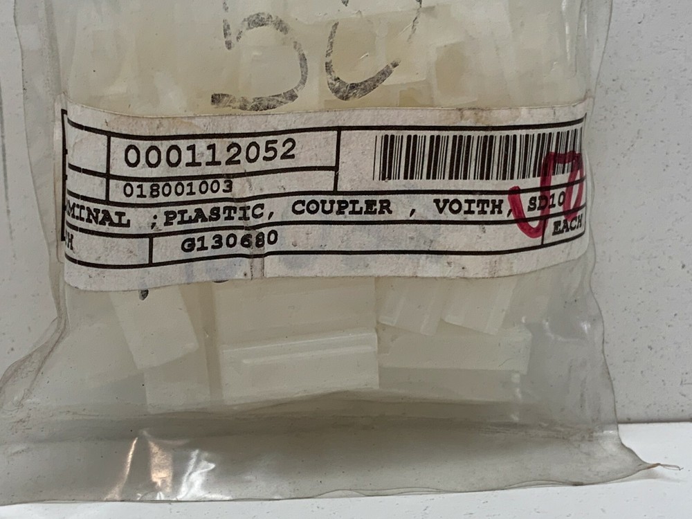 (50-Pack) Voith G130680 Plastic Coupler for Terminal