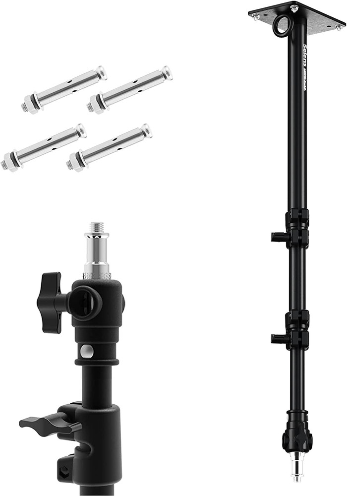 Adjustable Camera Wall Mount Boom Arm for Ring Light & Softbox, 39" Max Length