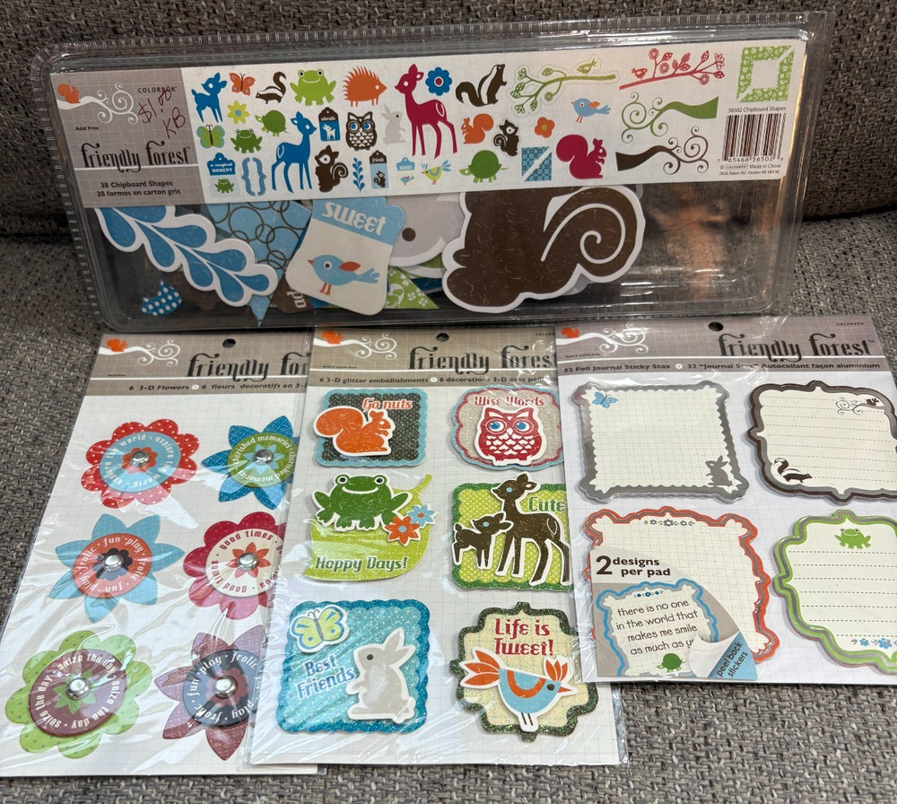 Colorbok Bundle ** Friendly Forest ** (see description for details)