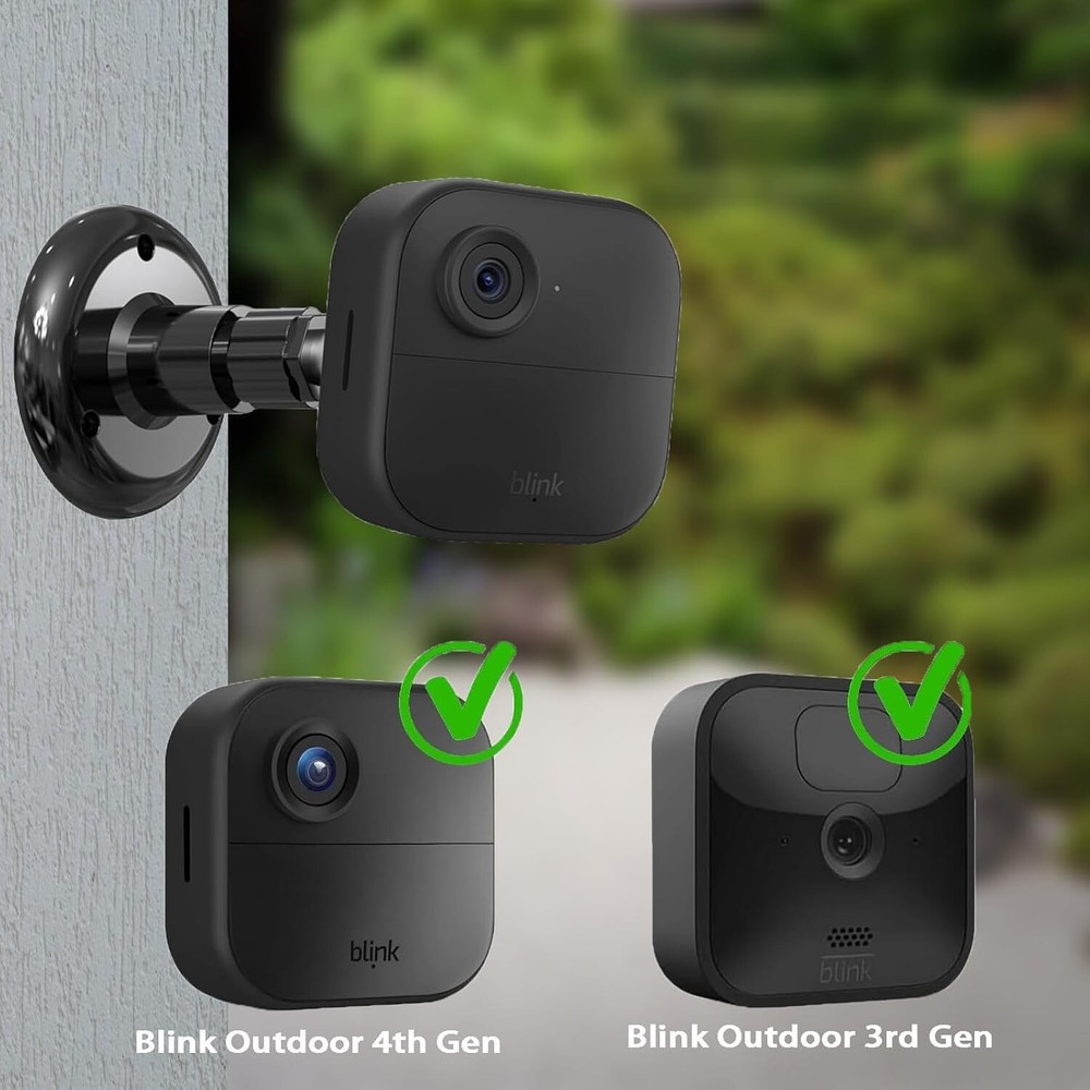 360Deg Adjustable Wall Mount Bracket For Blink 4th Gen Camera Wider View 3Pcs