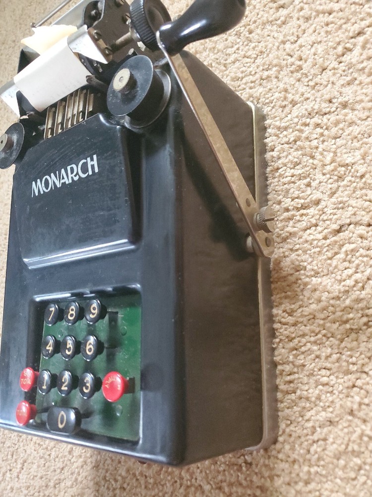 VINTAGE MONARCH LISTING ADDING MACHINE