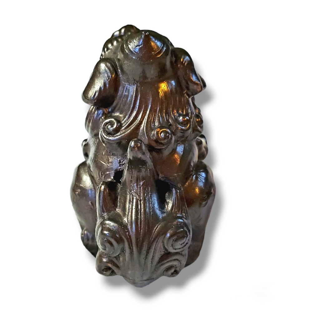 Foo Dog Incense Holder Burner Lion Vintage Asian Protector
