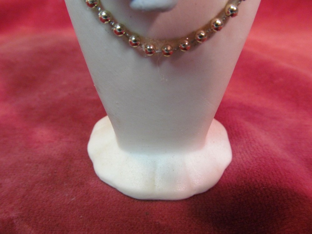 5 1/2" CAPODIMONTE BISQUE VASE