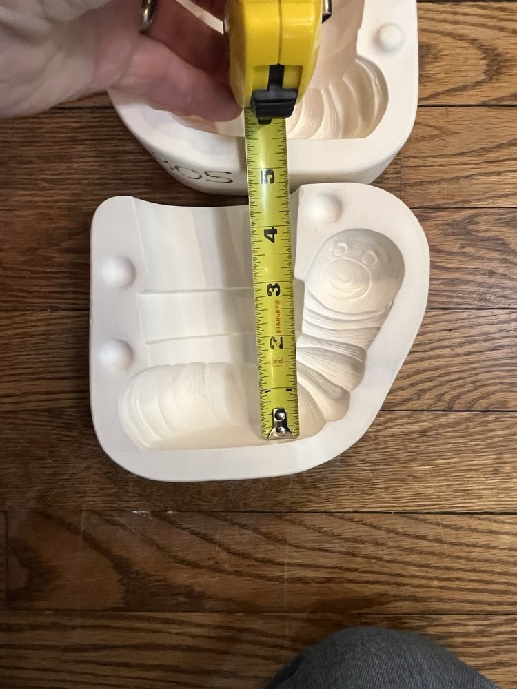 Teddy Bear Molds 805 Ceramic Slip Mold Inch Worm