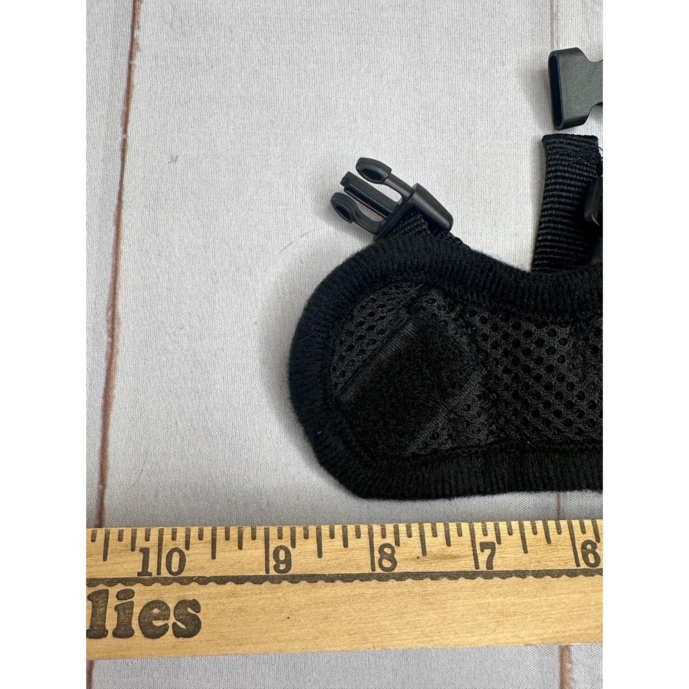 Adjustable Dog Muzzle Breathable Soft Humane Secure Fit Black NEW