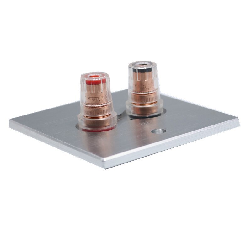 Red Copper Plated Binding Post HIFI Terminal + Aluminum alloy Plate Socket