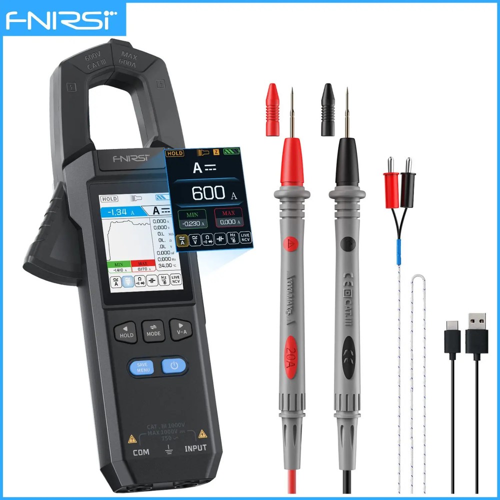 DMC-100 Clamp Meter AC/DC Current Amperemeter Clamp 600A Digital Multimeter Tool