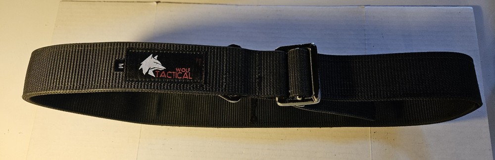 Wolf Tactical Belt 1 3/4" width Size Medium Black