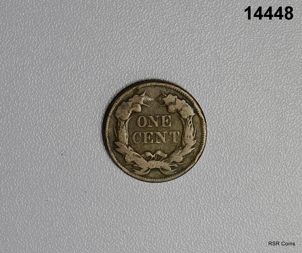 1857 FLYING EAGLE CENT VF #14448