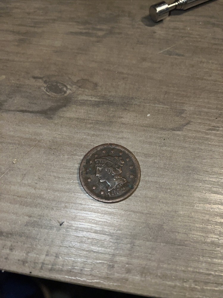 1852 braided hair large cent