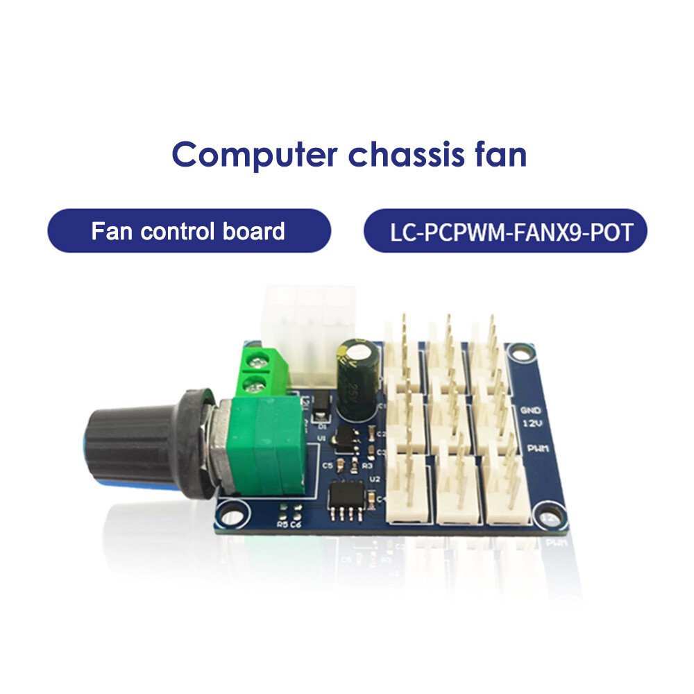 PWM Motor Speed Regulation Controller 12V Computer Chassis Fan Multi Channel