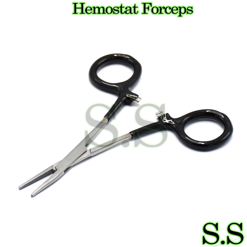 5" Dipped Blue Handle Hemostats Forceps NEW