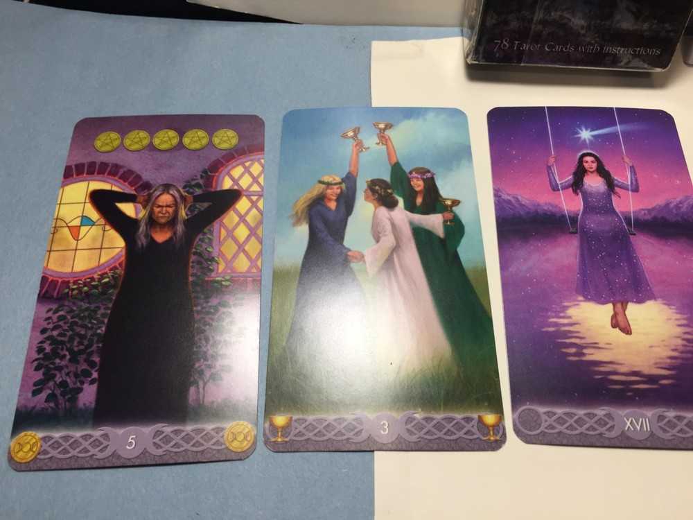 Triple Goddess Tarot Cards with Instructions