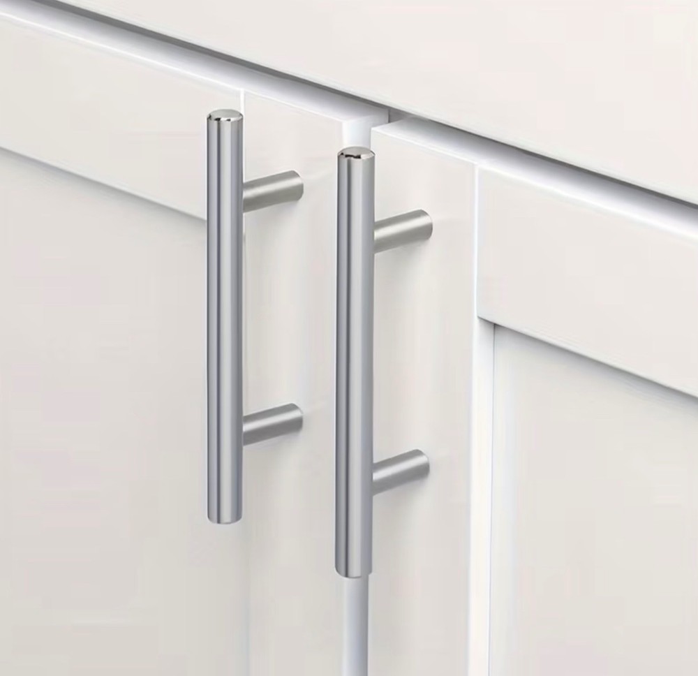 Kitchen Cabinet Pulls 3” Hole Center Brushed Nickel Drawer Handles