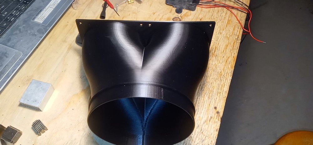 Bitmain S21 Xp Shroud 8" Low restriction (Long radius exhaust adapter)