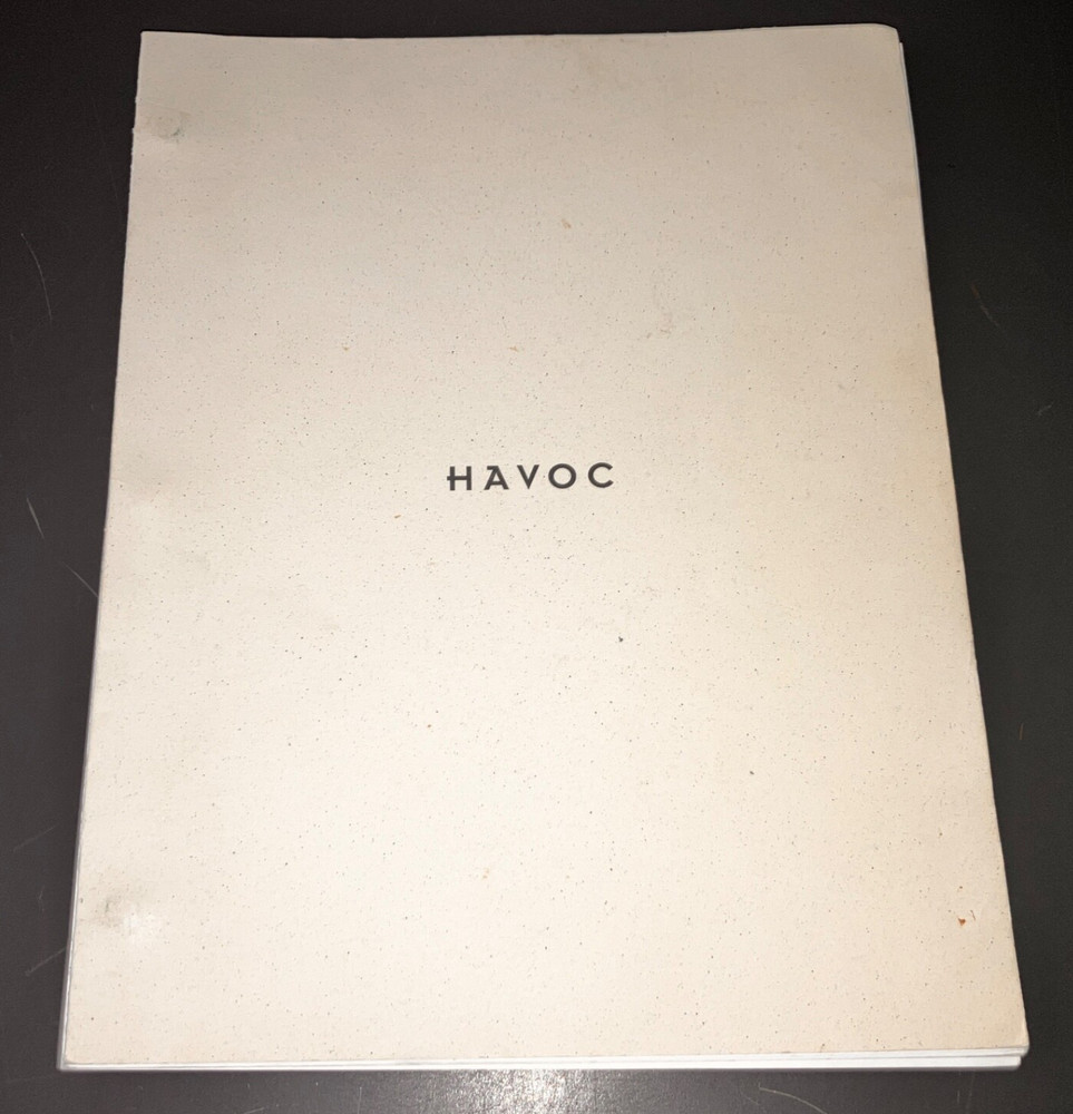 HAVOC (7/31/97) Tim Robbins CRADLE WILL ROCK Early Title Script w/NOTES + COA!