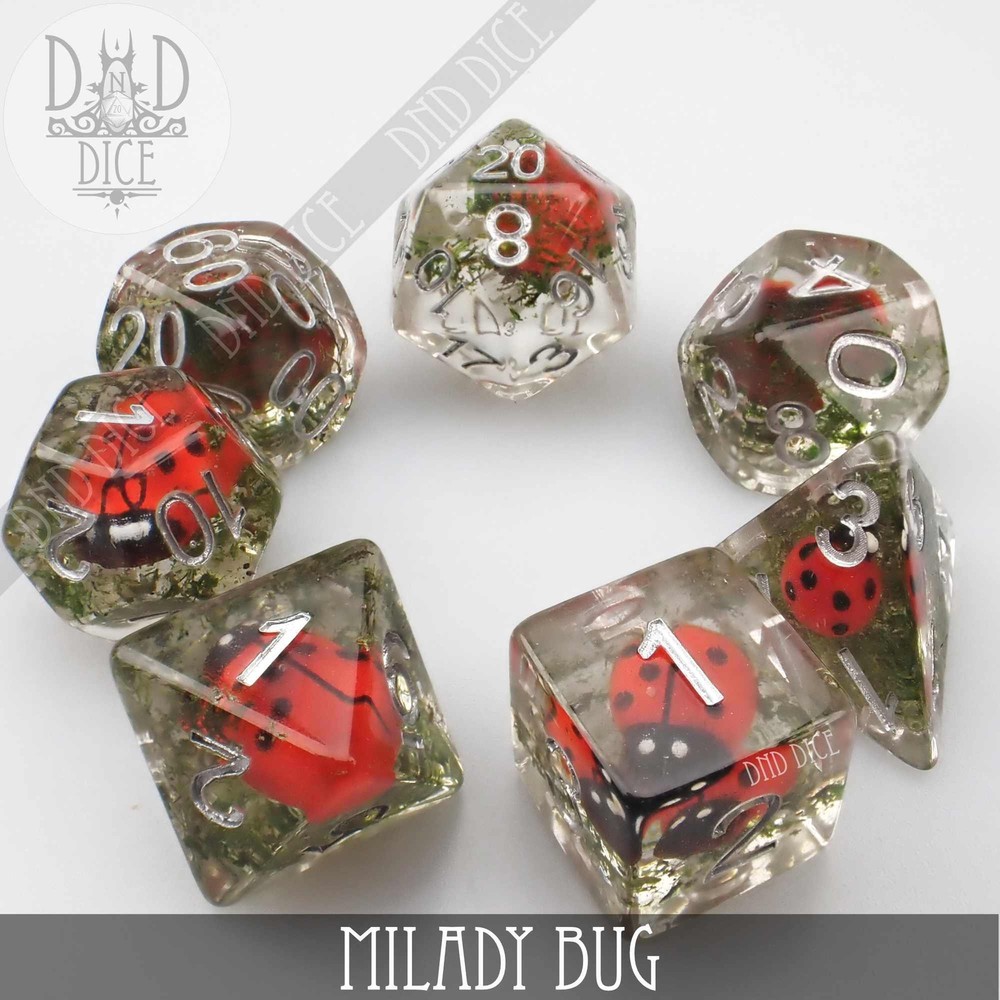 Milady Bug Dice Set Brand New by DnD Dice