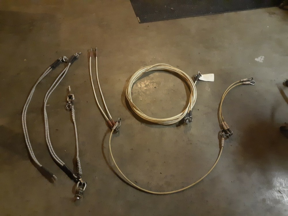 Rigging Cables Ropes Various Marine Lot