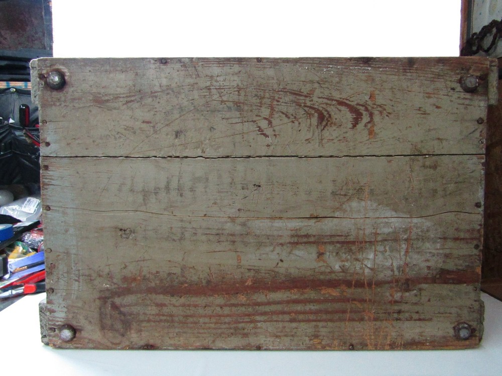 Vintage Trunk Rustic Gray Large Box Carpenter Tools Storage Handmade 23x15x13"