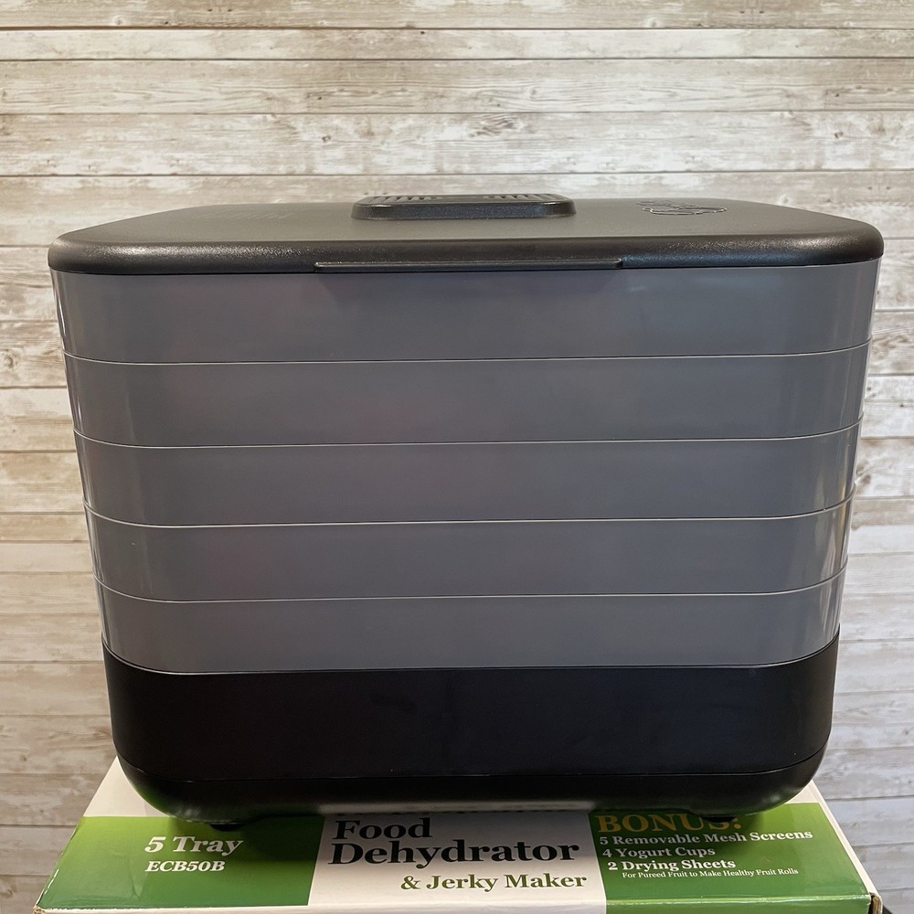 Excalibur ECB50B Food Dehydrator & Jerky Maker 5-Tray Stackable 7 Temps Manual