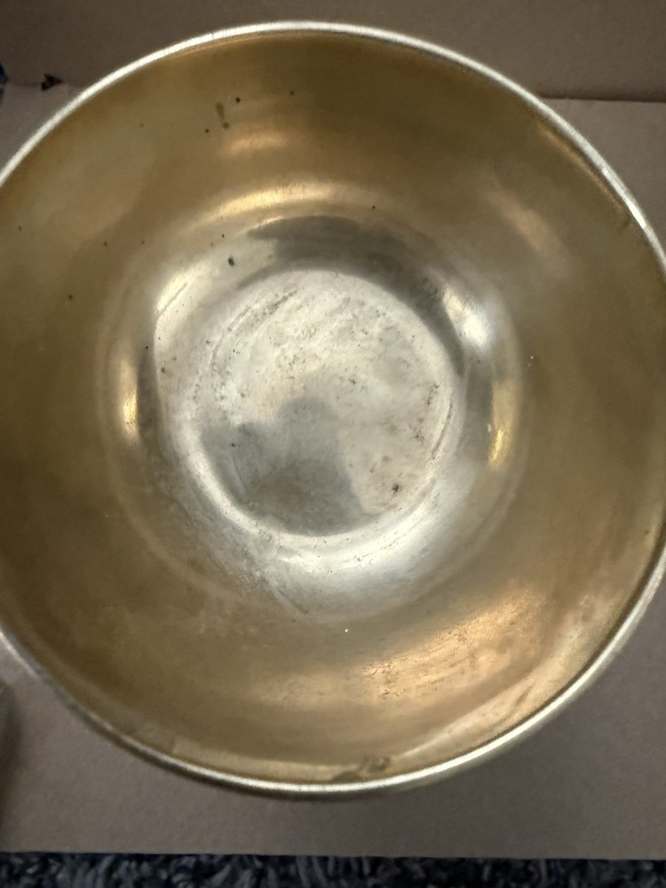 Solid Brass Chalice Goblet Cup 6" Tall Barware Wine Glass