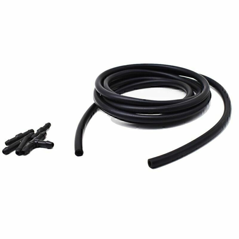 Front Windshield Washer Squirter Nozzle Spray + Washer Fluid Tube Universal Car