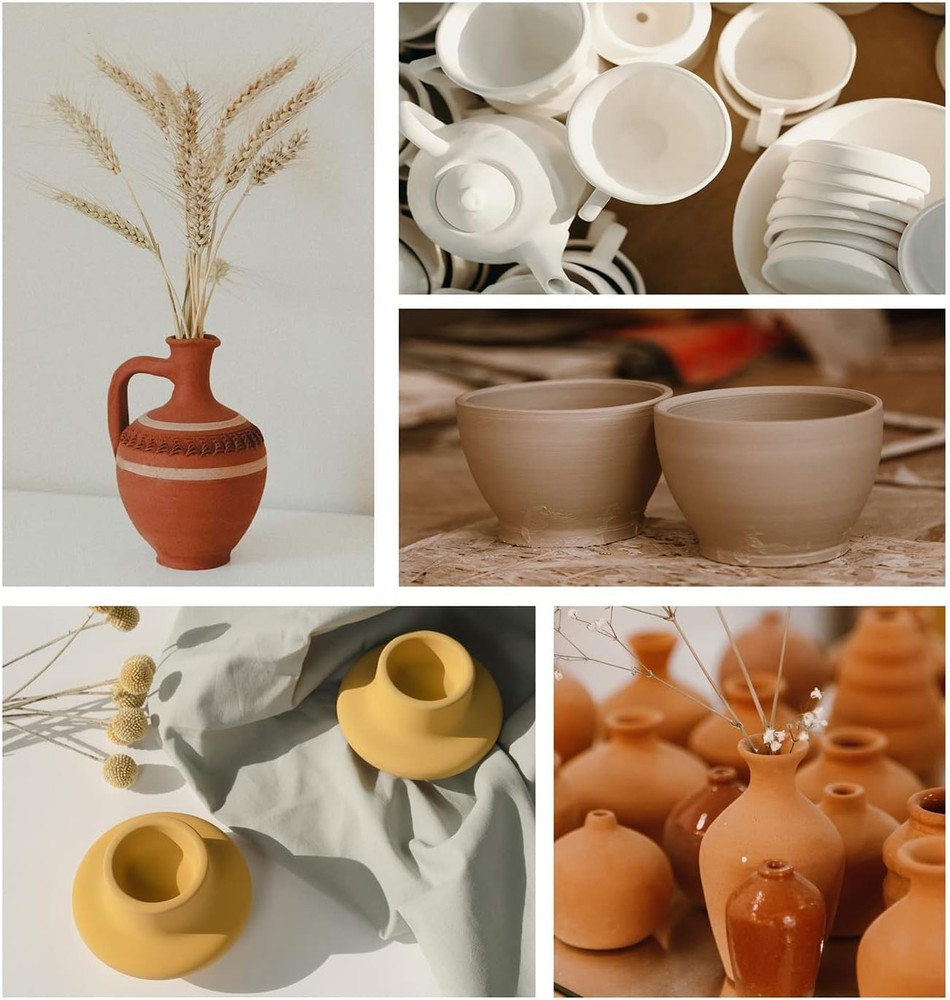 Natural Air-Dry Modeling Clay - Pottery Sculpting Tool Set ...