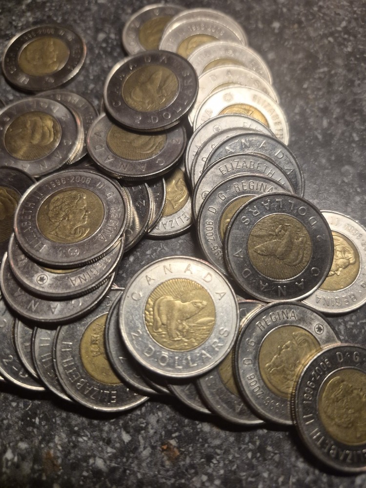 1996-2006 Canada  $2 dollar Double Date Toonie