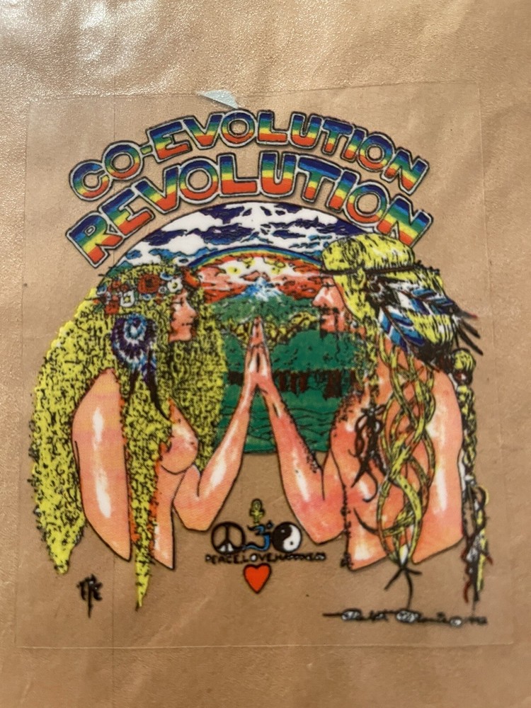 Vintage Grateful Dead Sticker Decal Co-Evolution Revolution Ralph Manis 1992