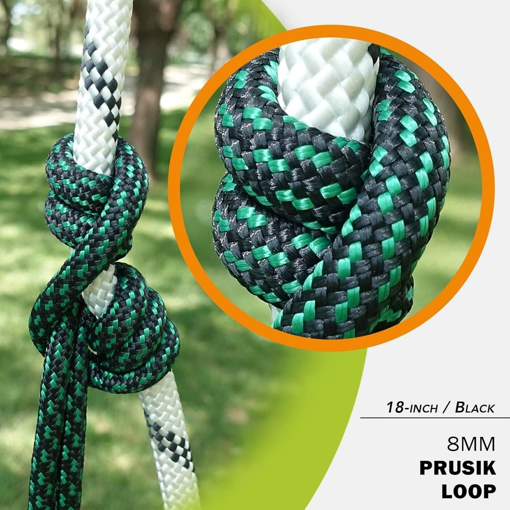 Compact 8mm Prusik Loop 18” - High Tensile Strength for Rigging and Climbing