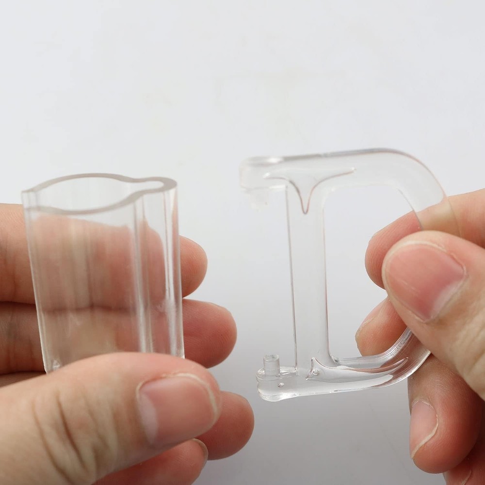 Lifting Clamp Pull Cordless Roller Blinds Shades Transparent Handle Pull Fit