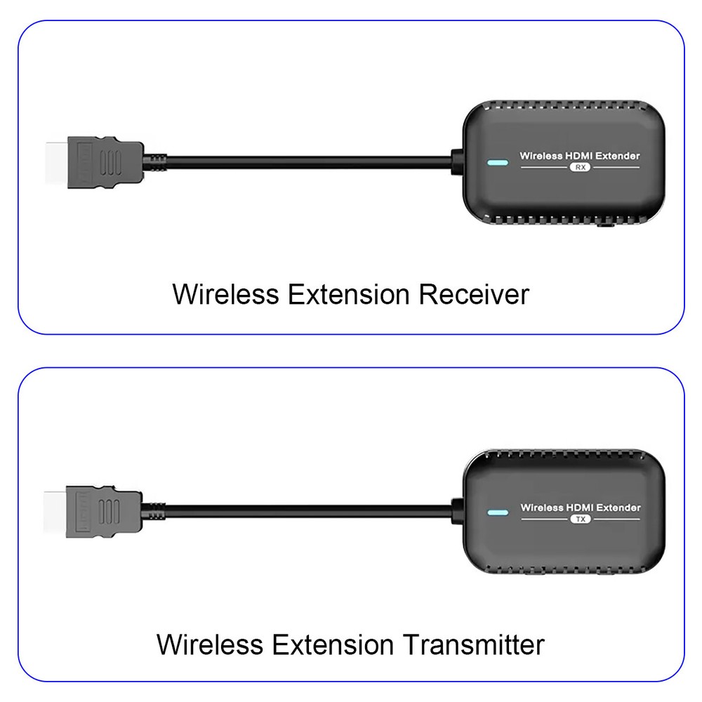 4K Wireless HDMI Display Video Transmitter Receiver Extender for Camera PC To TV