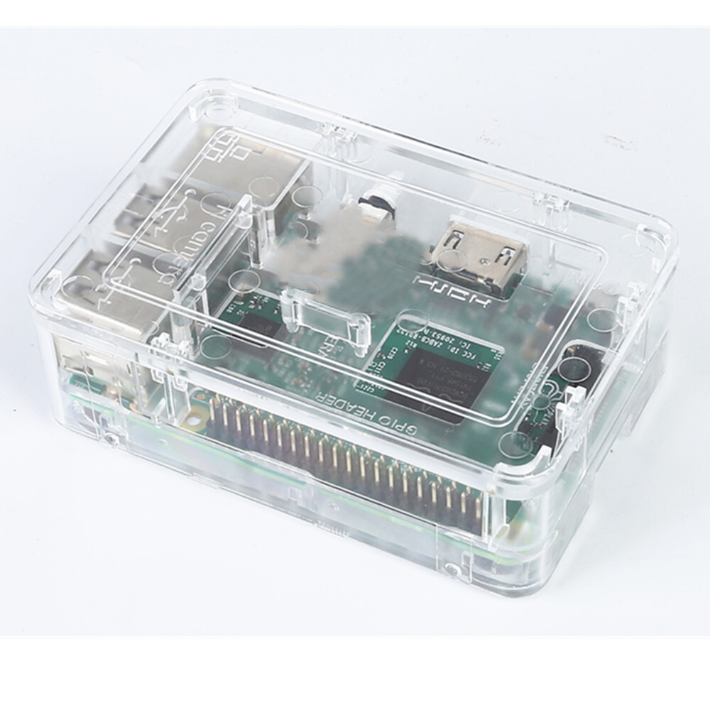 ABS Raspberry Pi Case (Transparent) - Updated for Raspberry Pi 3 2 & B+