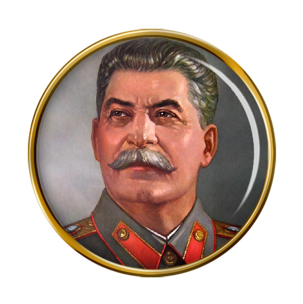 Joseph Stalin Pin Badge