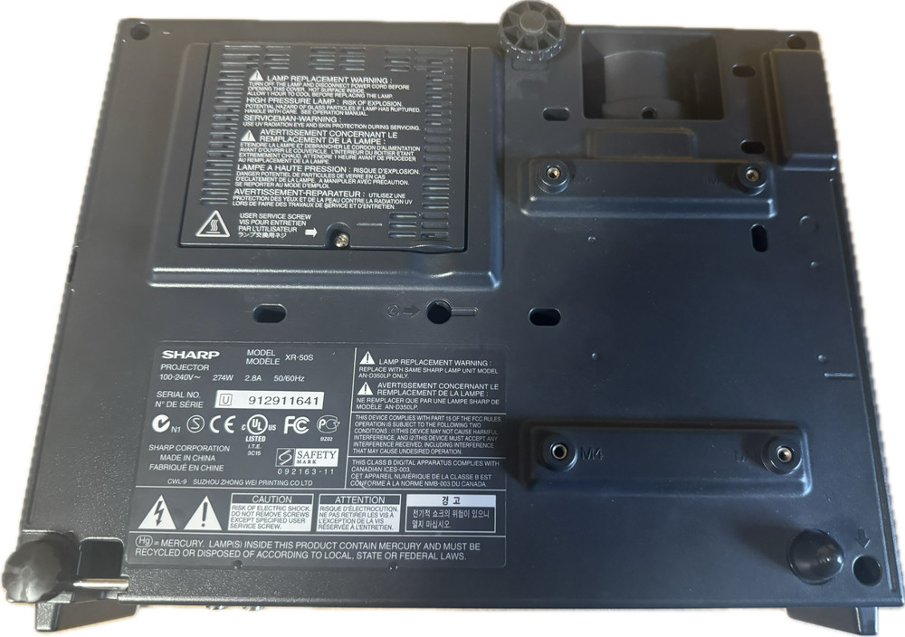 Sharp Notevision XR-50S Multi media Projector With Soft Case NO Remote 1473 HRS