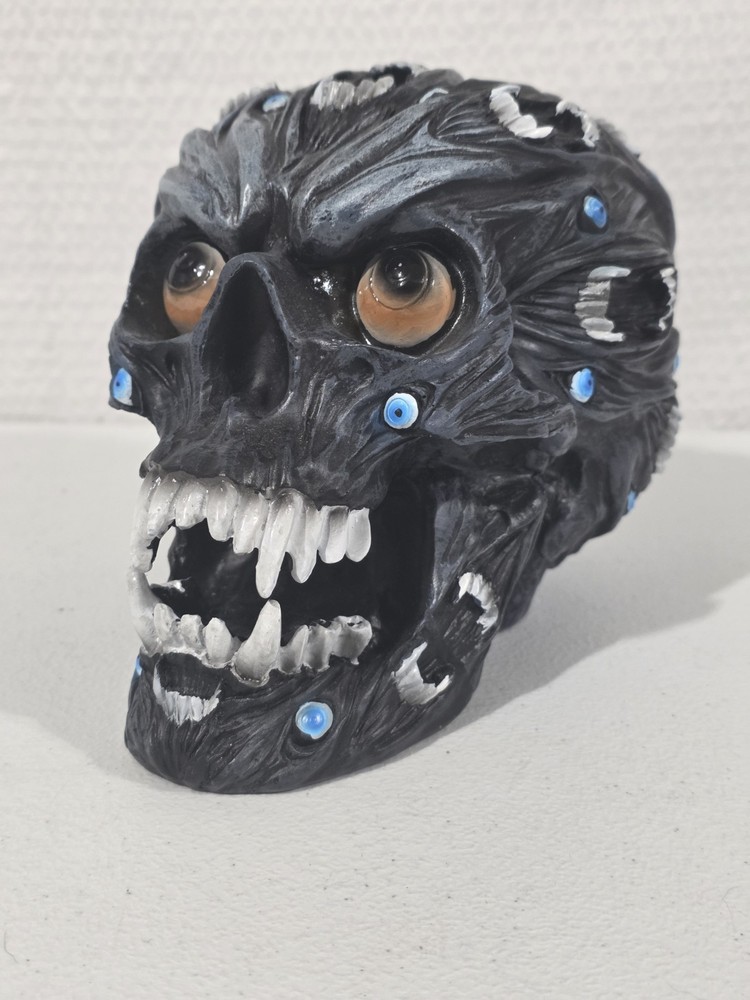 Skull Evil Head Steampunk Figurine Statue Skeleton Halloween