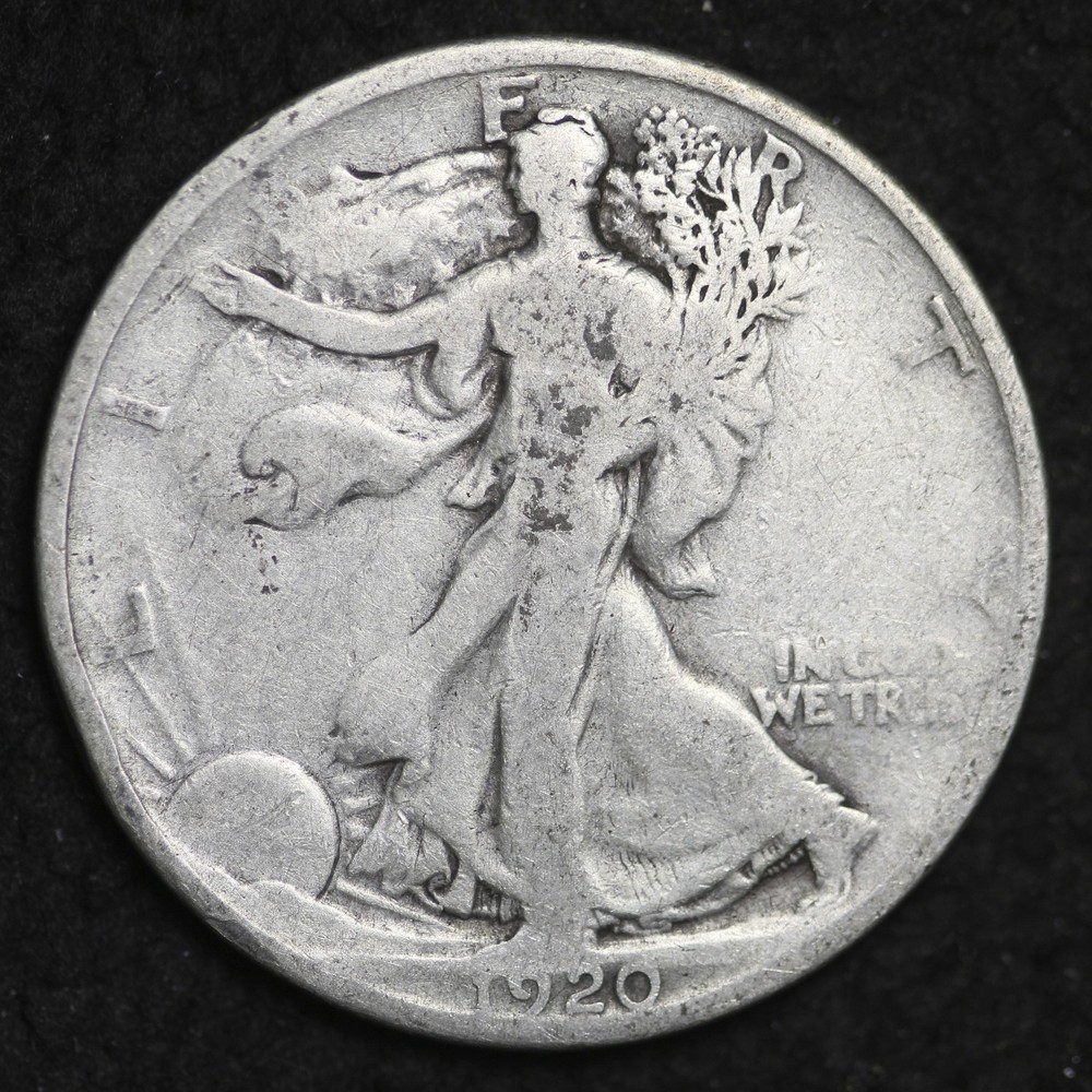 ** 1920 Walking Liberty Silver Half Dollar FREE SHIPPING!