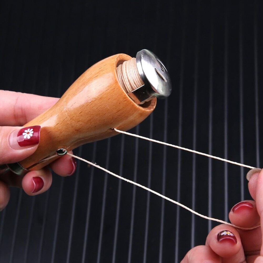 Leather Sewing Awl Thread Kits with Waxed Thread Manual Speedy Stitcher Tool